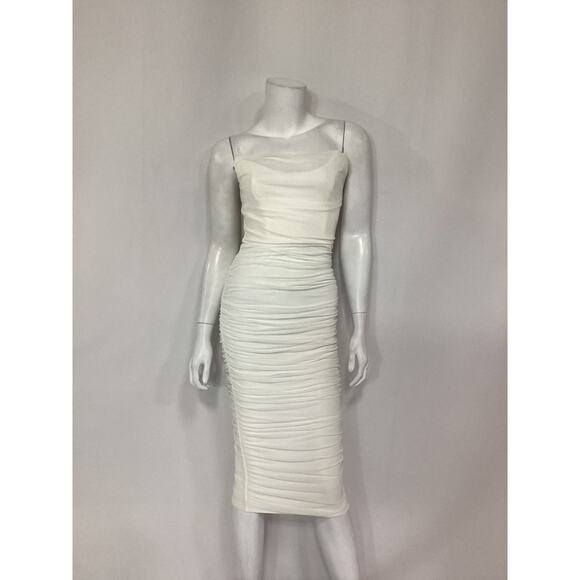 Michael Costello 'India' White Midi Dress Size XS - Picture 2 of 4
